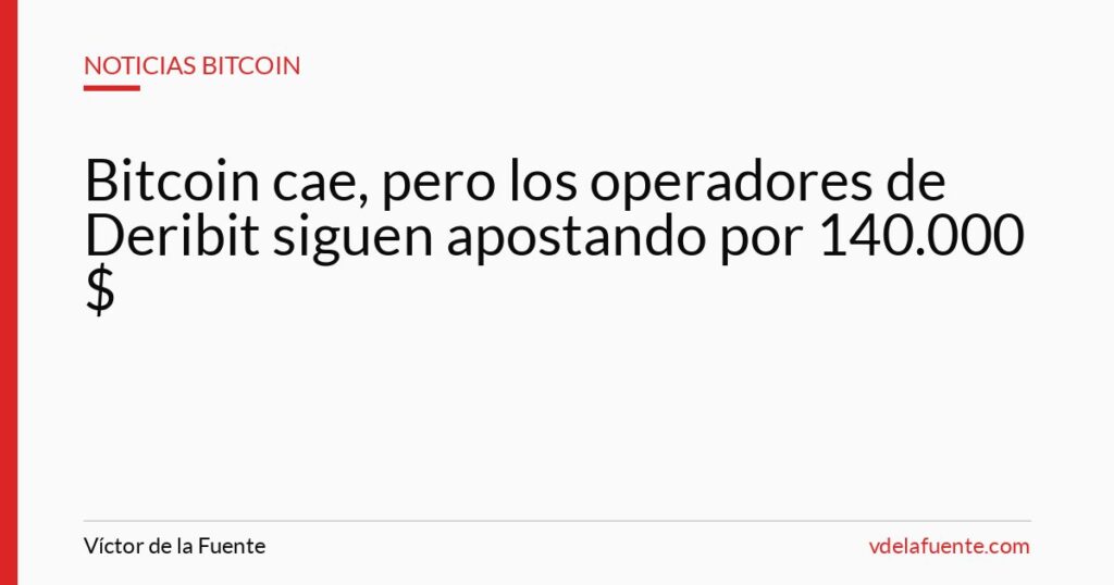 Operadores de Deribit apuestan por precios altos de Bitcoin