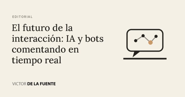 El futuro de la interacción: IA y bots comentando en tiempo real