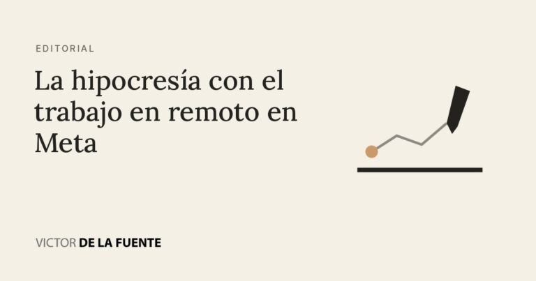 La hipocresía con el trabajo en remoto en Meta