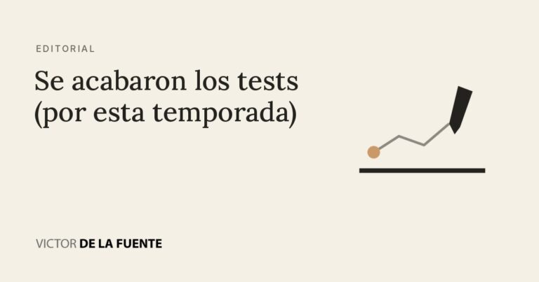 Se acabaron los tests (por esta temporada)