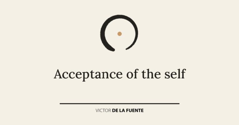 Acceptance of the self