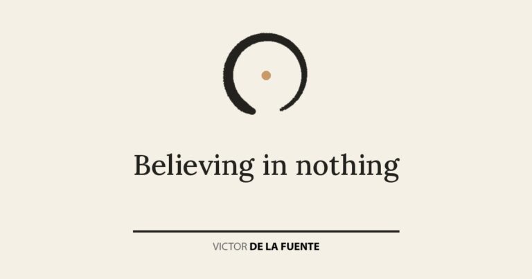 Believing in nothing