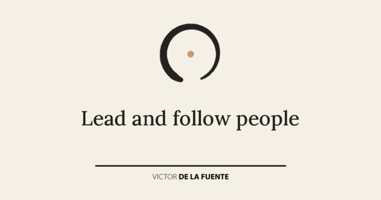 Lead and follow people