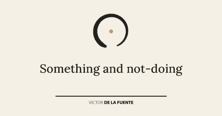 Something and not-doing