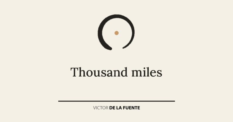 Thousand miles